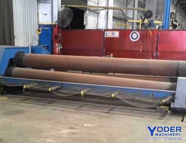 16' x 5/8" Bertsch #1990, plate bending roll, 17-1/4" roll diameter, 50 HP, 3-Axis digital read out, #71224 - Image 1