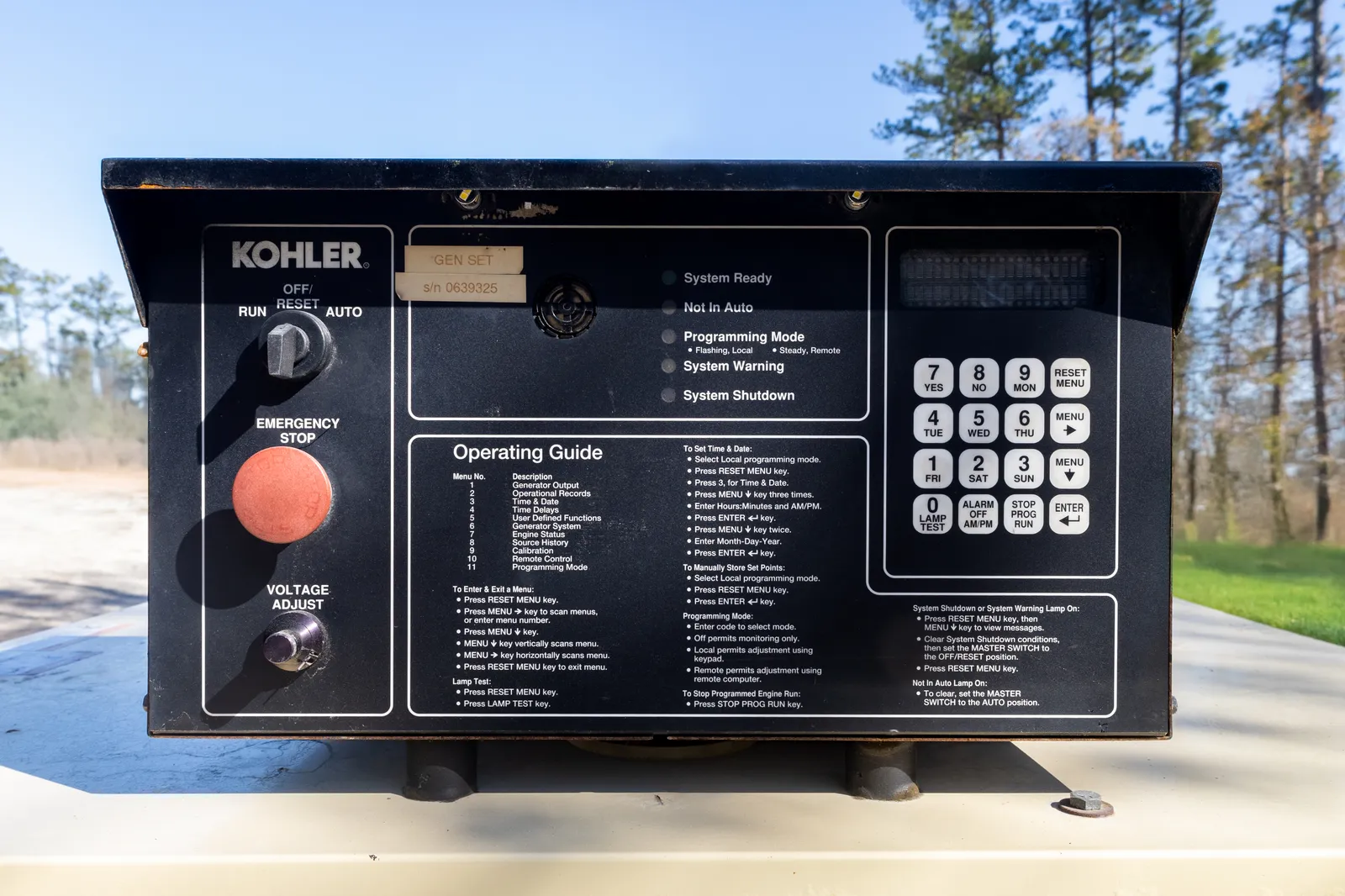 300 KW Kohler, diesel generator set, enclosure mounted on trailer, 277/480 Volts, 1999, #089607 - Image 5