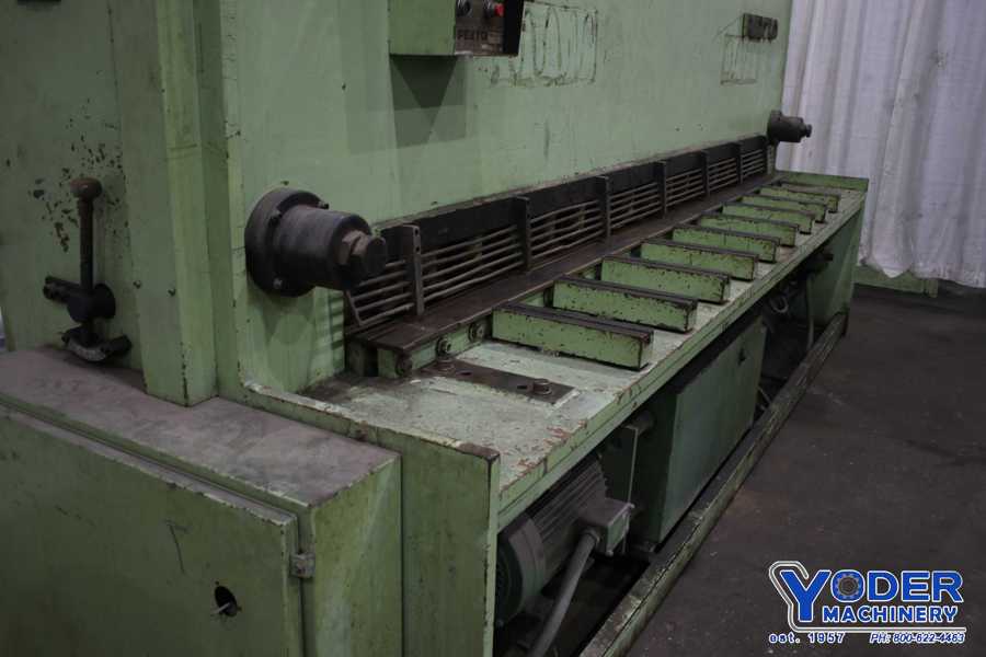 1/4" x 10' Pexto #10UH25, hydraulic shear, 36" front operated power back gauge, 20 HP, single & continuous - Image 4
