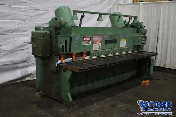 1/4" x 10' Cincinnati #2CC10, power squaring shear, 36" front operated power back gauge, 13 hold downs, #76284 - Image 1