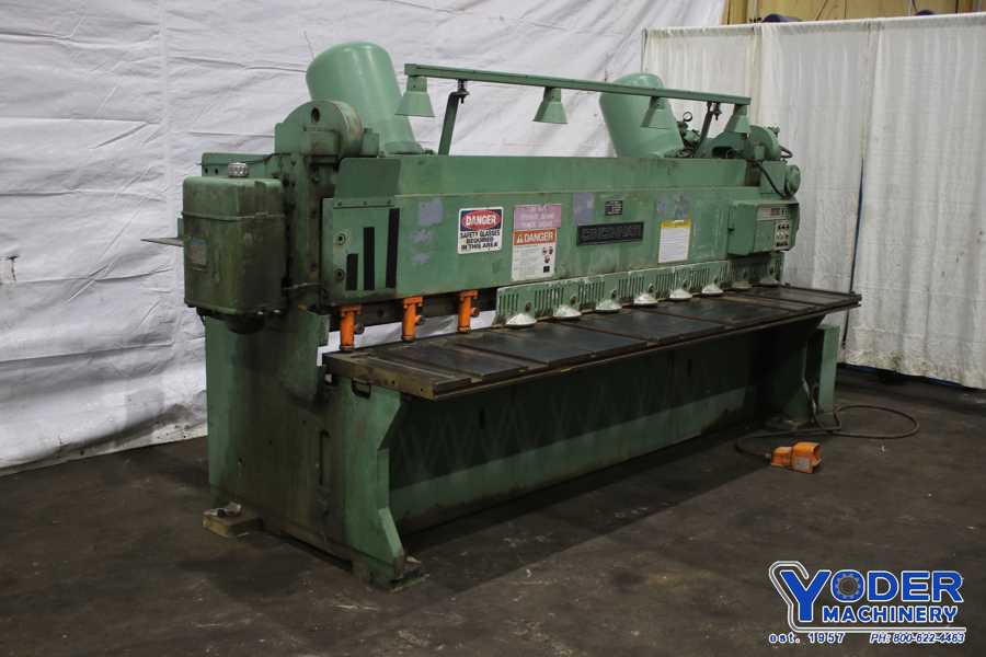 1/4" x 10' Cincinnati #2CC10, power squaring shear, 36" front operated power back gauge, 13 hold downs, #76284 - Image 2