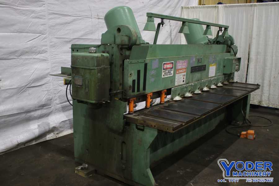1/4" x 10' Cincinnati #2CC10, power squaring shear, 36" front operated power back gauge, 13 hold downs, #76284 - Image 3