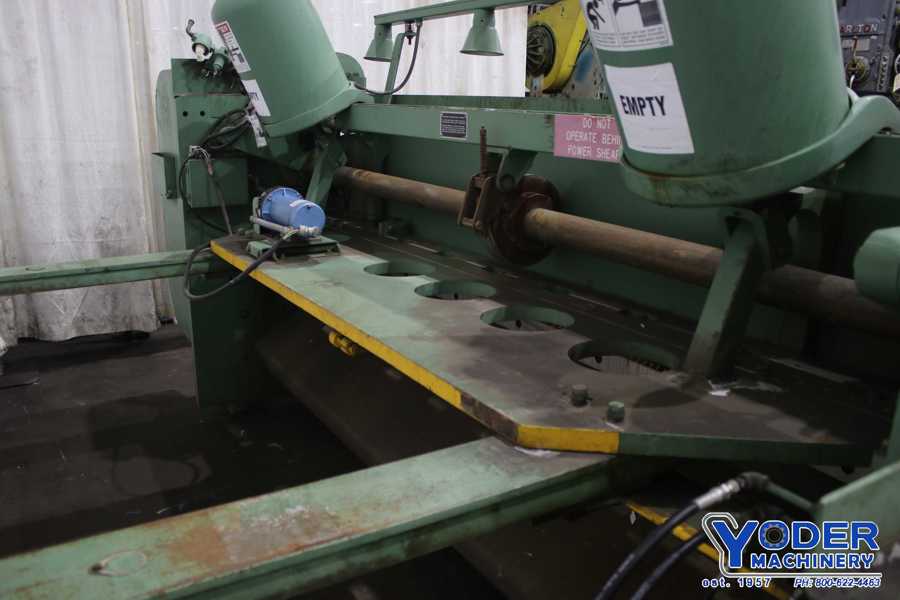 1/4" x 10' Cincinnati #2CC10, power squaring shear, 36" front operated power back gauge, 13 hold downs, #76284 - Image 7