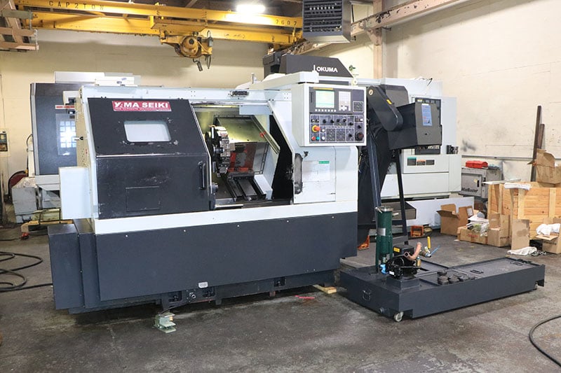 Yama Seiki #GA-2000, CNC lathe, 22.8" swing, 8" chuck, 3-jaw, 2" bar, 13.78" diameter, 23.6" length, A2-6 - Image 3