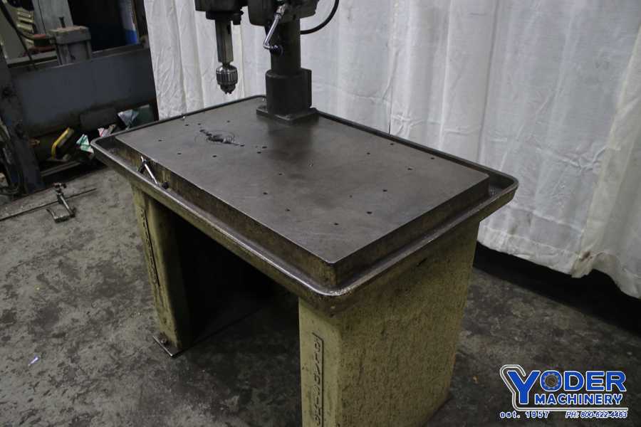 10" Clausing #2287, single spindle drill, 40" x24" table area, 1.5 HP, #76296 - Image 4