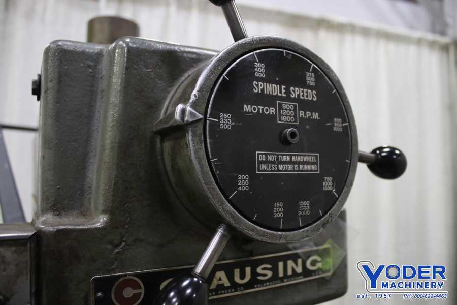 10" Clausing #2287, single spindle drill, 40" x24" table area, 1.5 HP, #76296 - Image 5