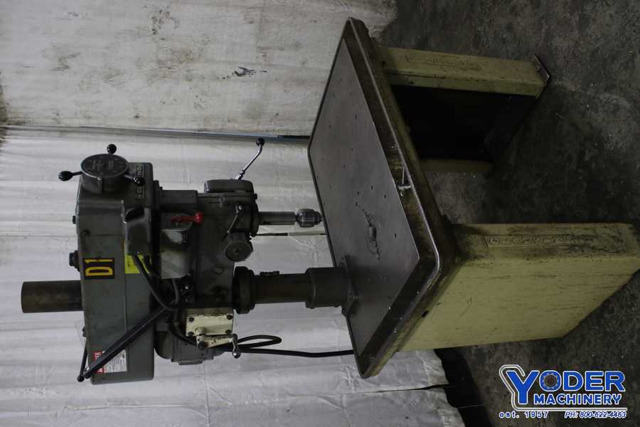 10" Clausing #2287, single spindle drill, 40" x24" table area, 1.5 HP, #76296 - Image 8
