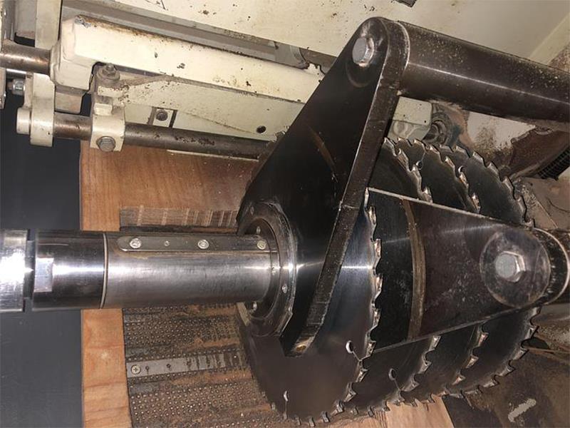12-1/4" Raimann #KR-310-2M, Shifting Blades Multi-Blade Rip Saw, w/ 2 moving blade, 12-1/4" width capacity - Image 4
