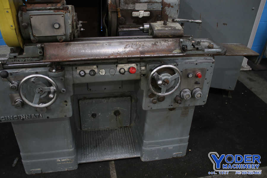 10" x 24" Cincinnati outside dimension cylindrical grinder, 12" x1" x5" wheel size, swivel wheelhead, #75814 - Image 3