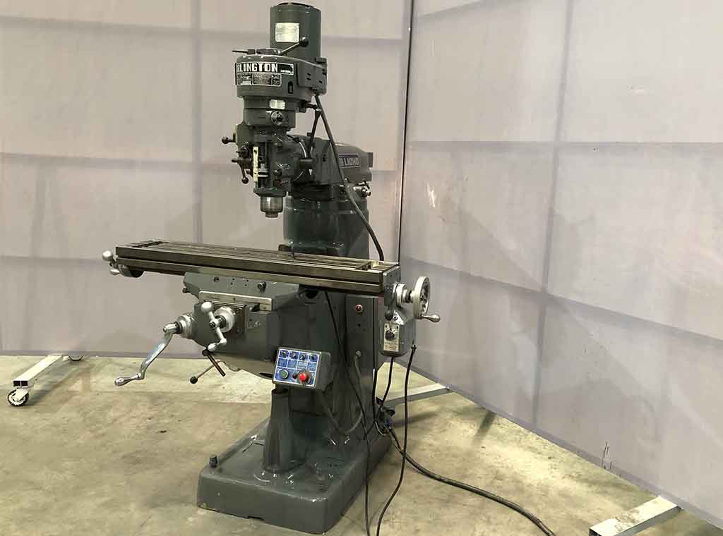 H Lioho #LH-1-1/2-Arlington, vertical mill, 9" x42" table, 1.5 HP, R8, X-Axis power feed - Image 3