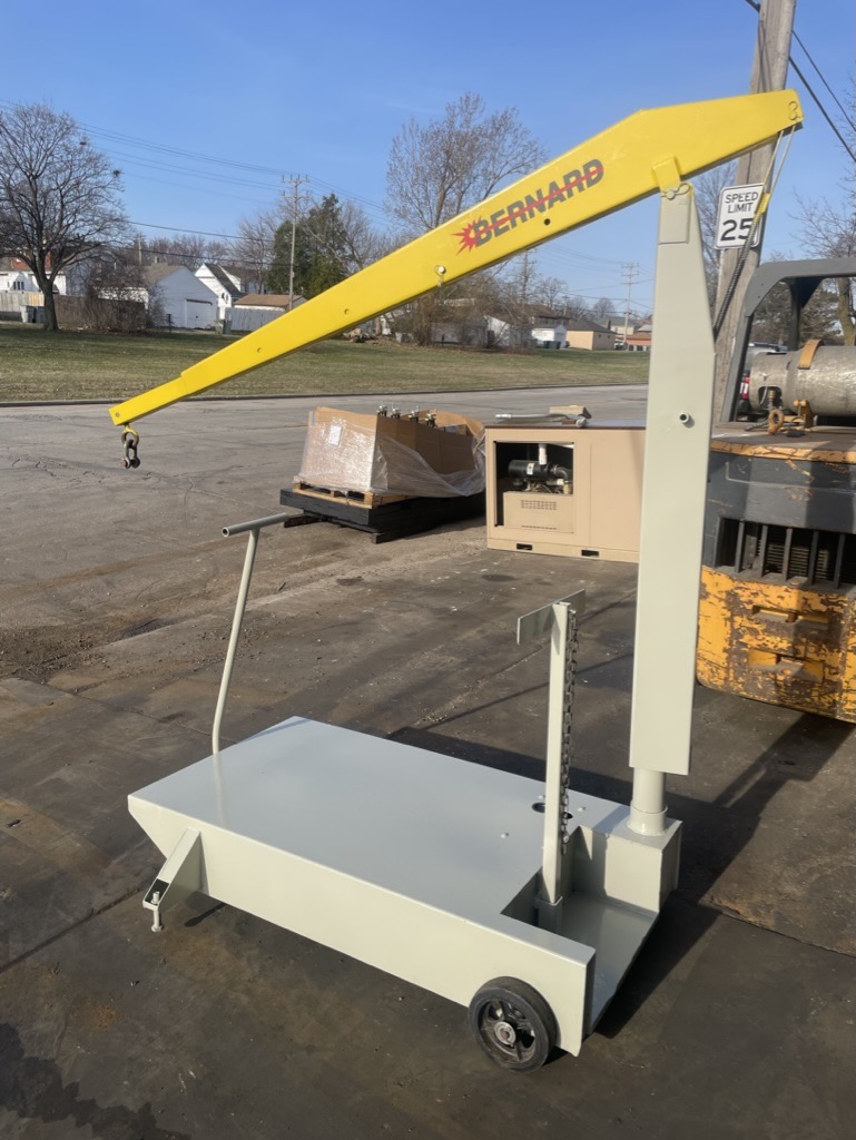 Welding Cart, Bernard #2710, with boom, adjustable anchor feet - Image 2