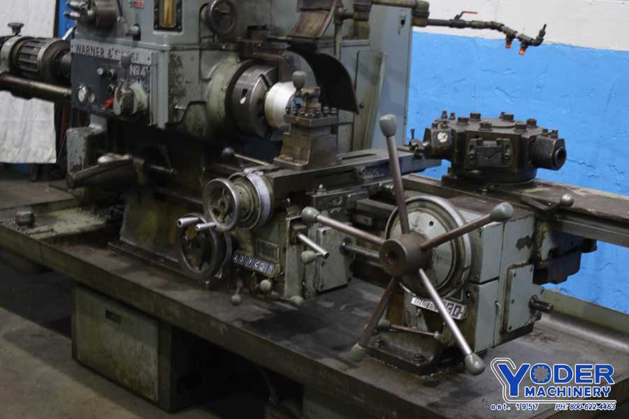 No. 4 Warner & Swasey, M4640, ram type turret lathe, 18-1/8" swing, 3-jaw chuck, #76433 - Image 4