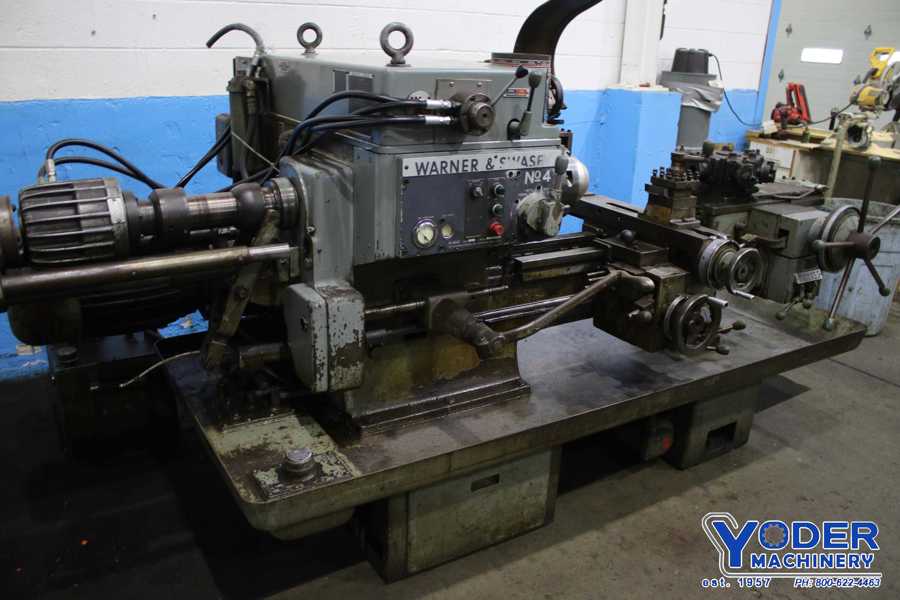 No. 4 Warner & Swasey, M4640, ram type turret lathe, 18-1/8" swing, 3-jaw chuck, #76433 - Image 7