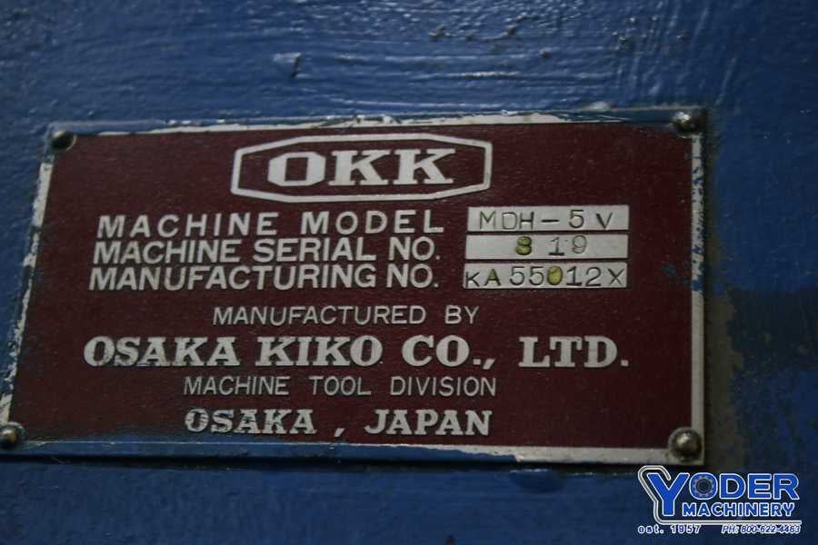 OKK #MDH-5V, vertical mill, 18" x96" table, 30 HP, #50 NS, power draw bar, #76388 - Image 6