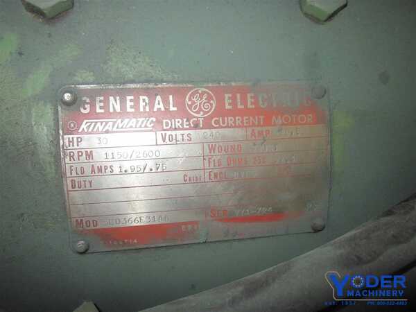 30 HP 1150/2600 RPM General Electric #5CD366E314A, DC motor, 240 VA, #18899 - Image 4
