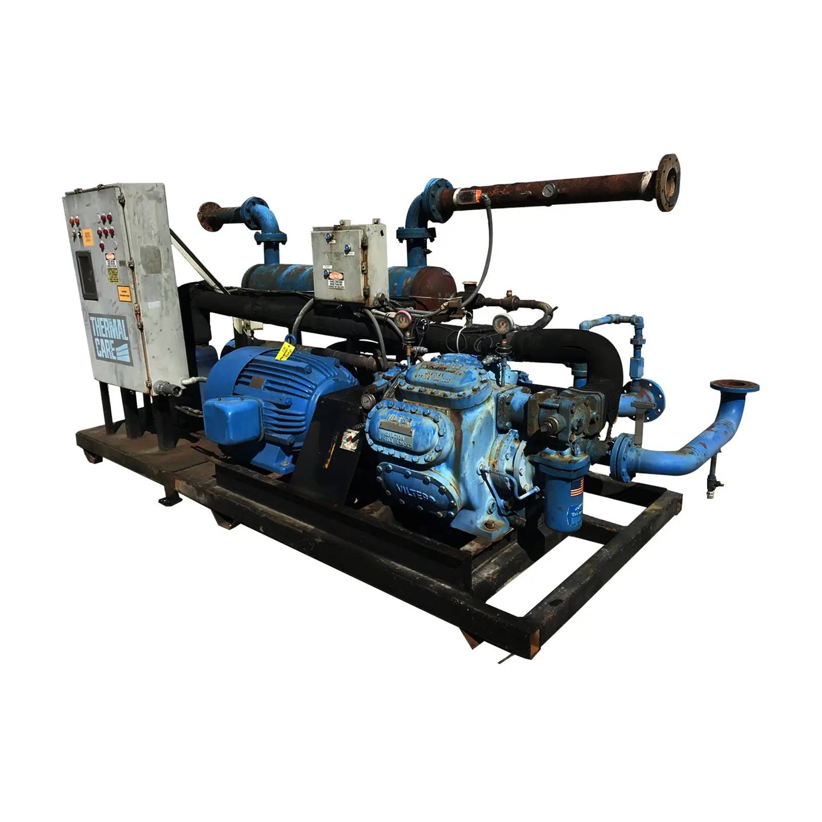 Vilter TCCW2504X, Thermal Care Water Cooled Chiller Skid, 125 HP - 1780 RPM, 7 cylinders - Image 2