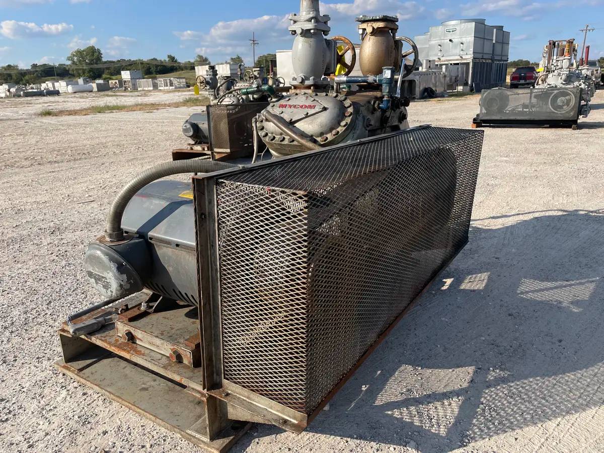 75 HP Mycom N4B, 4-Cylinder Reciprocating Compressor Package, Belt Driven, 230/460 V, 1200 RPM, 470 psig - Image 6