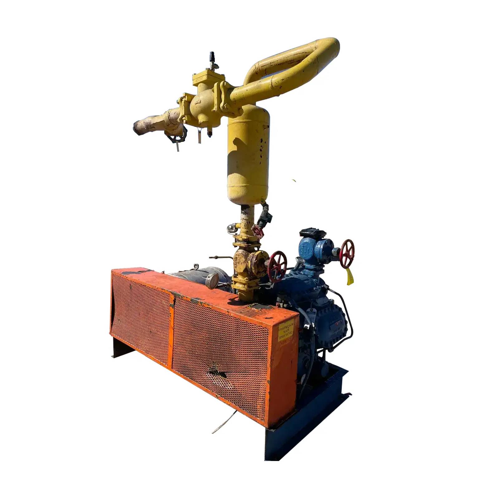 100 HP Vilter 448, 8-Cylinder Reciprocating Compressor Package, Belt Driven, 208-236/118 V, 1200 RPM, 309 CFM - Image 2