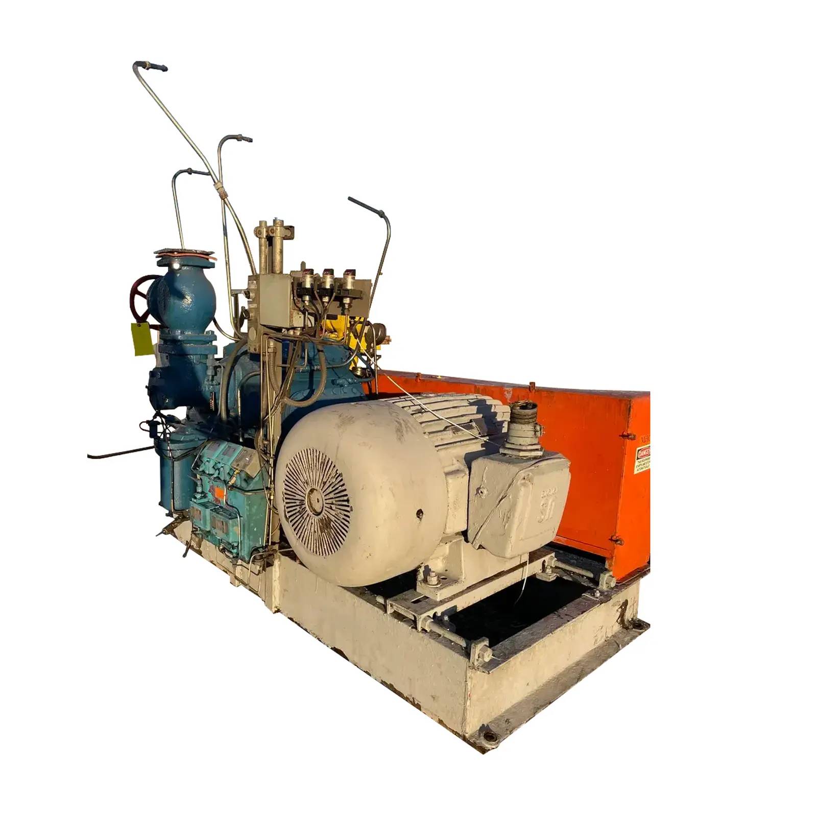 150 HP Vilter 448, 8-Cylinder Reciprocating Compressor Package, Belt Driven, 460 V, 1200 RPM, 309 CFM - Image 2