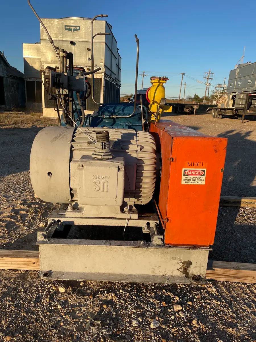 150 HP Vilter 448, 8-Cylinder Reciprocating Compressor Package, Belt Driven, 460 V, 1200 RPM, 309 CFM - Image 5