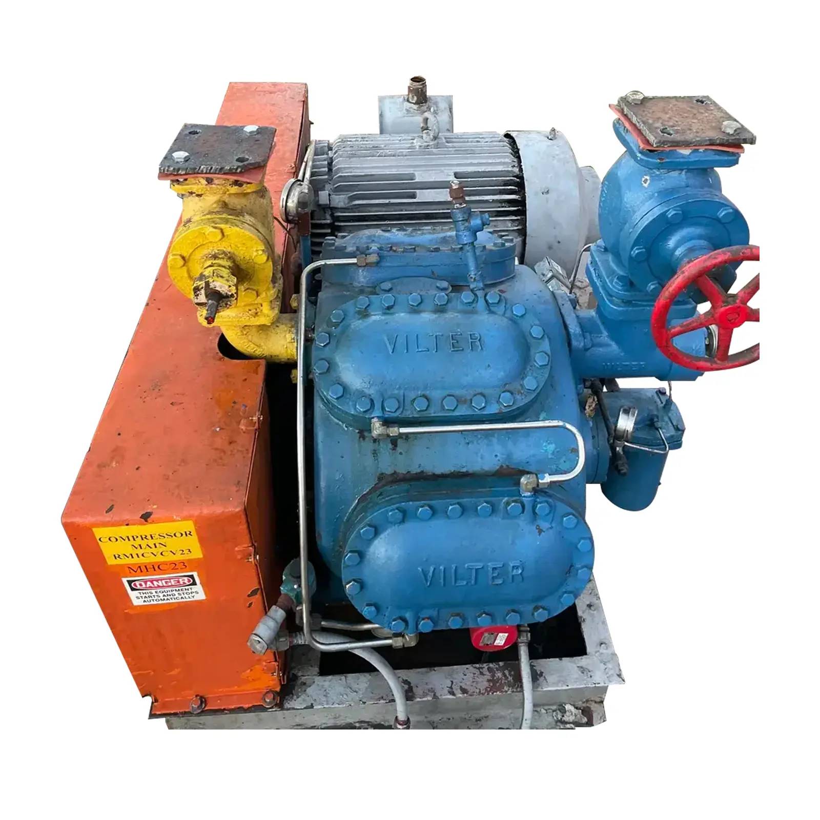 Vilter 448, 8-Cylinder Reciprocating Compressor Package, Belt Driven, 1200 RPM, 209 CFM - Image 1