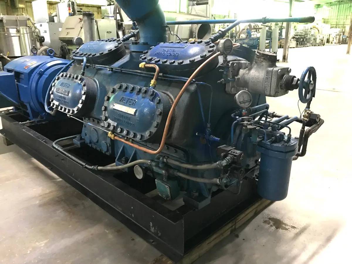 300 HP Vilter 4516, 16-Cylinder Reciprocating Compressor Package, Semi-Hermetic Driven, 460 V, 1185 RPM - Image 7