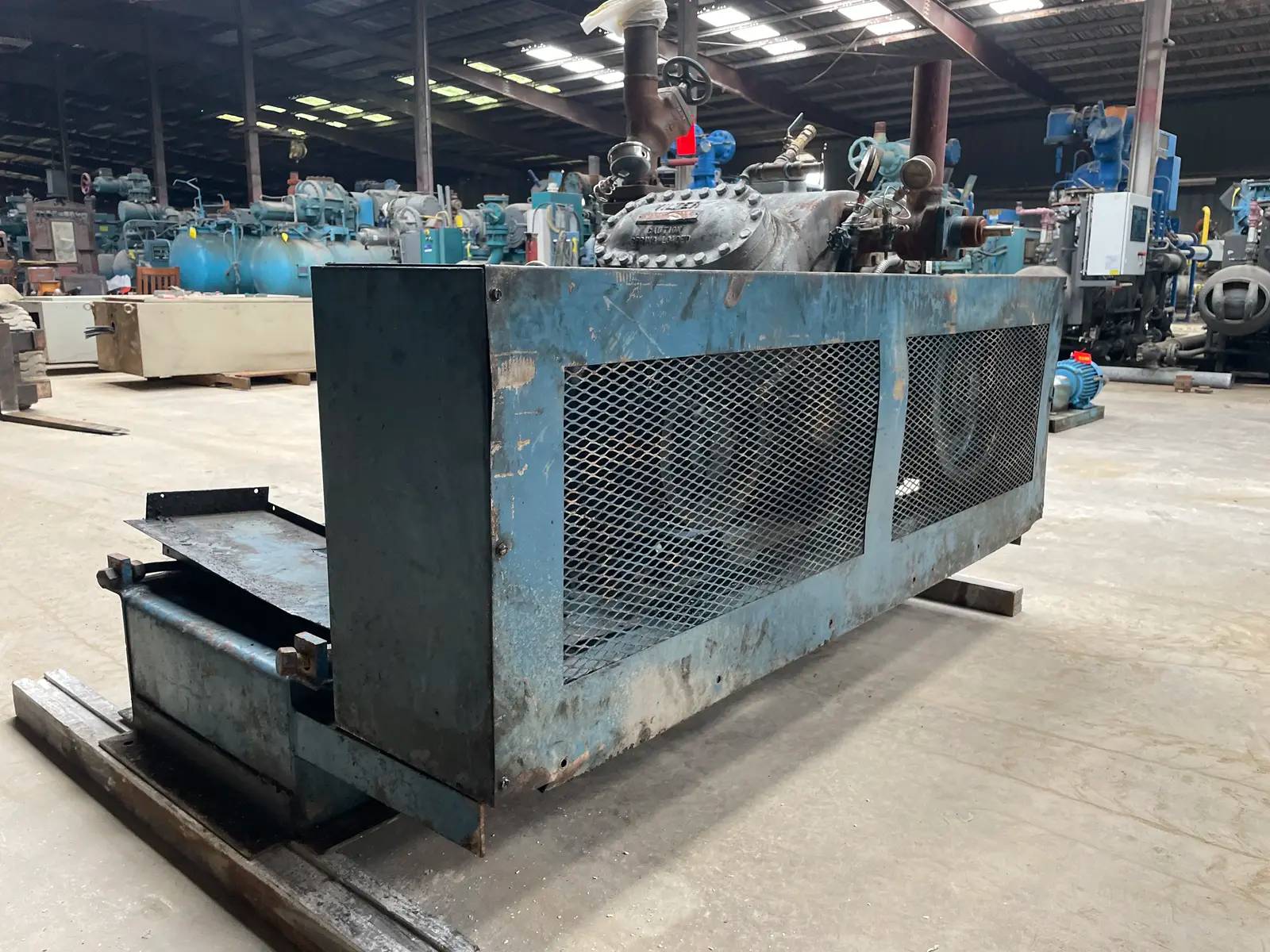 50 HP Vilter 454XL, 4-Cylinder Reciprocating Compressor, Belt Driven, 230/460 V, 1200 RPM, 199 CFM - Image 6