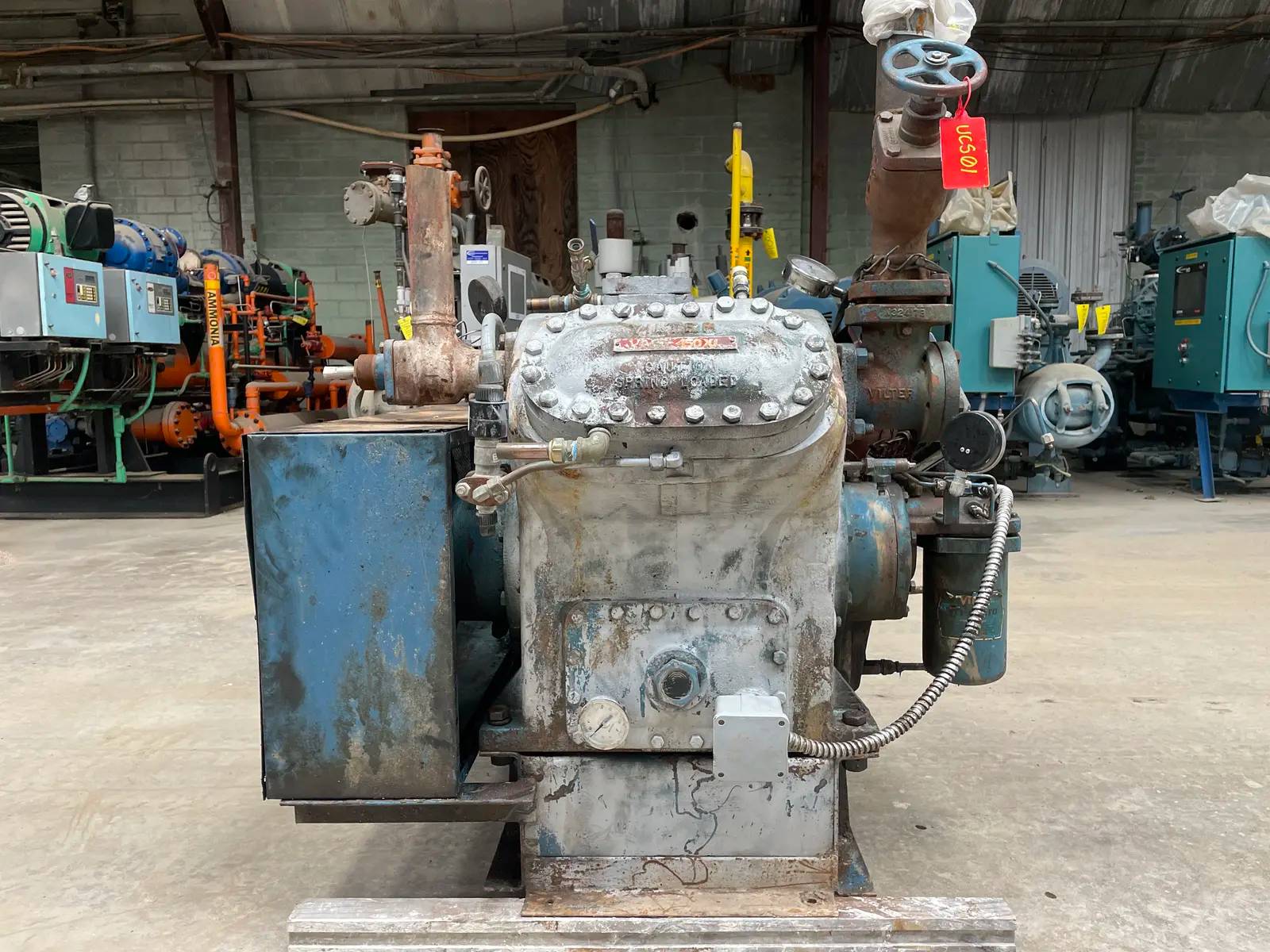 50 HP Vilter 454XL, 4-Cylinder Reciprocating Compressor, Belt Driven, 230/460 V, 1200 RPM, 199 CFM - Image 9