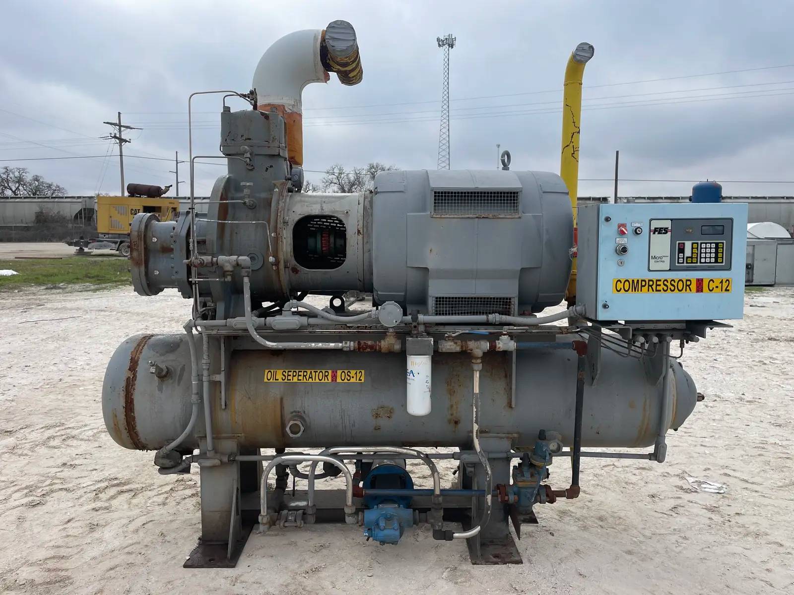 200 HP FES 16S, Rotary Screw Compressor Package, 440 V, 350 psig, 1997 - Image 3