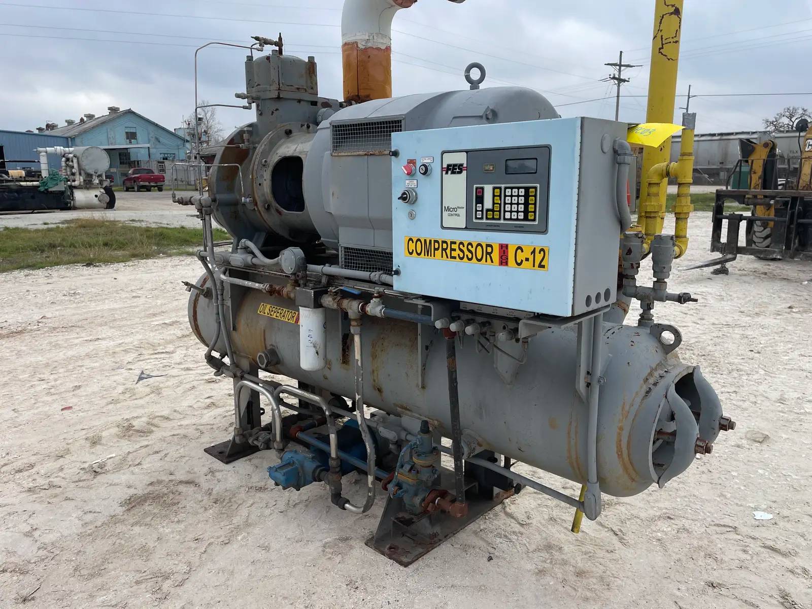 200 HP FES 16S, Rotary Screw Compressor Package, 440 V, 350 psig, 1997 - Image 4