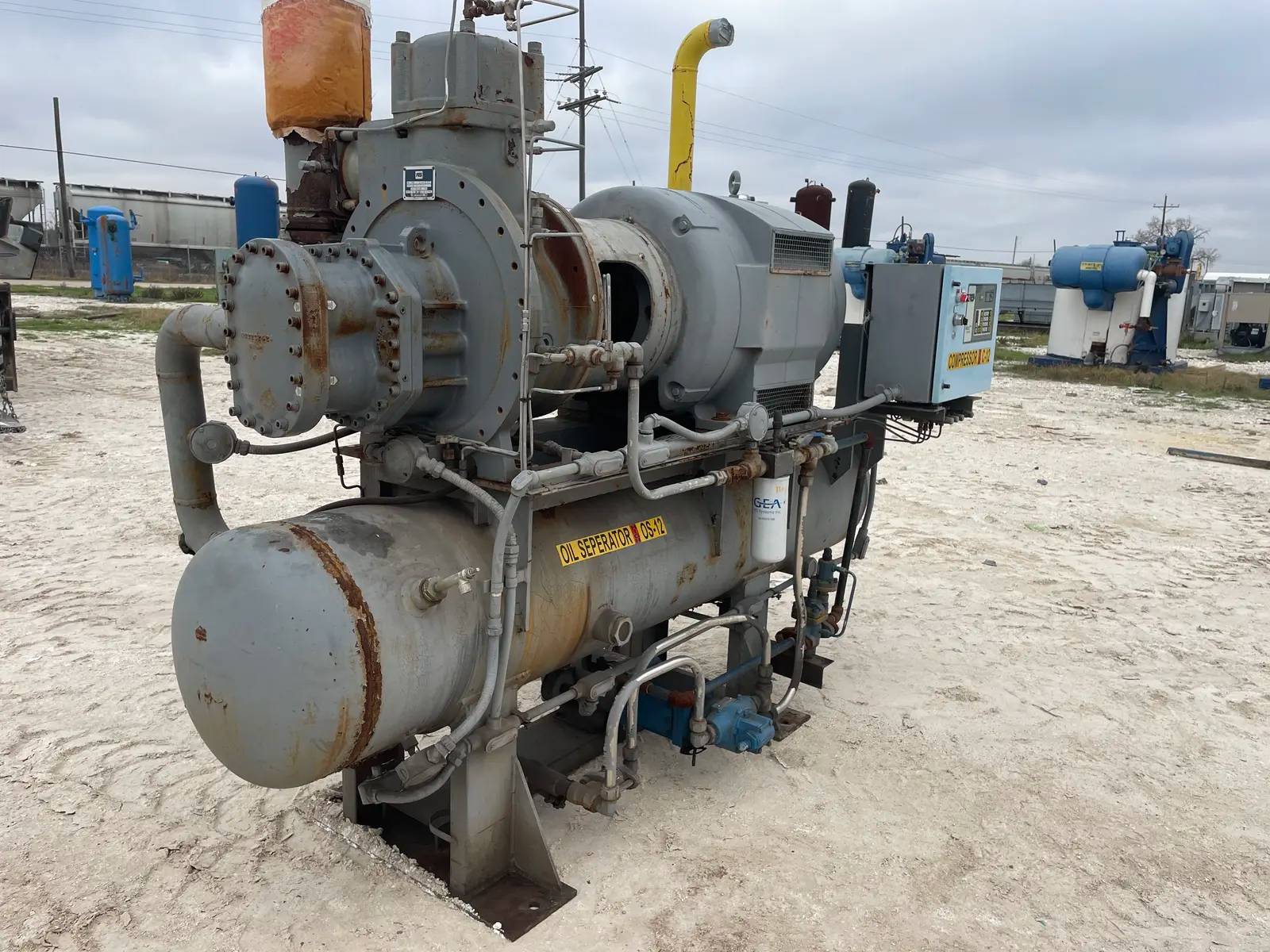 200 HP FES 16S, Rotary Screw Compressor Package, 440 V, 350 psig, 1997 - Image 9