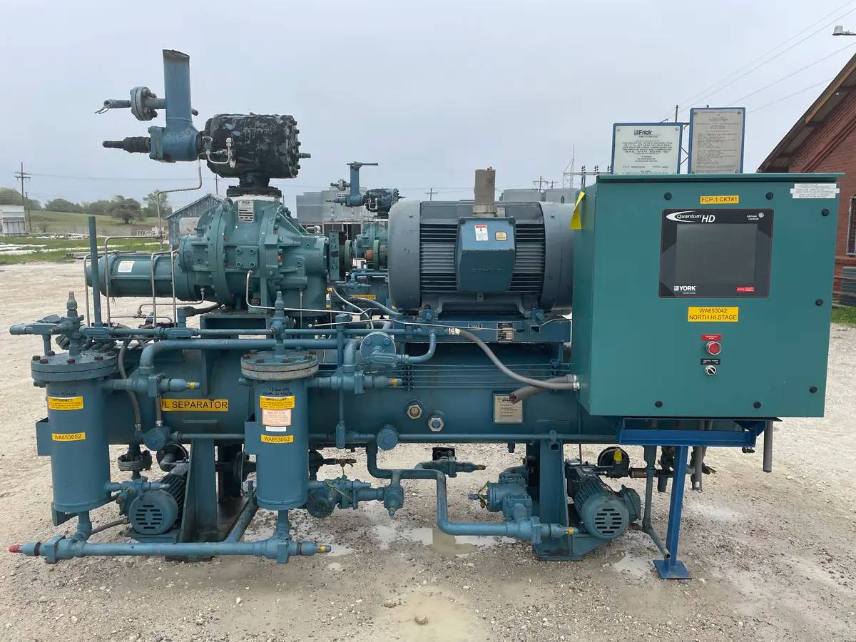 200 HP Frick RWB-II-60, Rotary Screw Compressor Package, 460 V