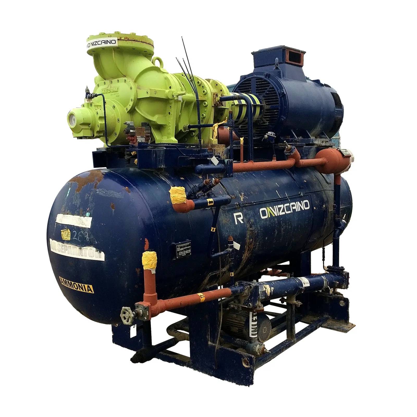 725 HP Mycom 250-VMD-2.6, Rotary Screw Compressor Package, 480 V, 300 psi, Missing Control Panel, 2009 - Image 2