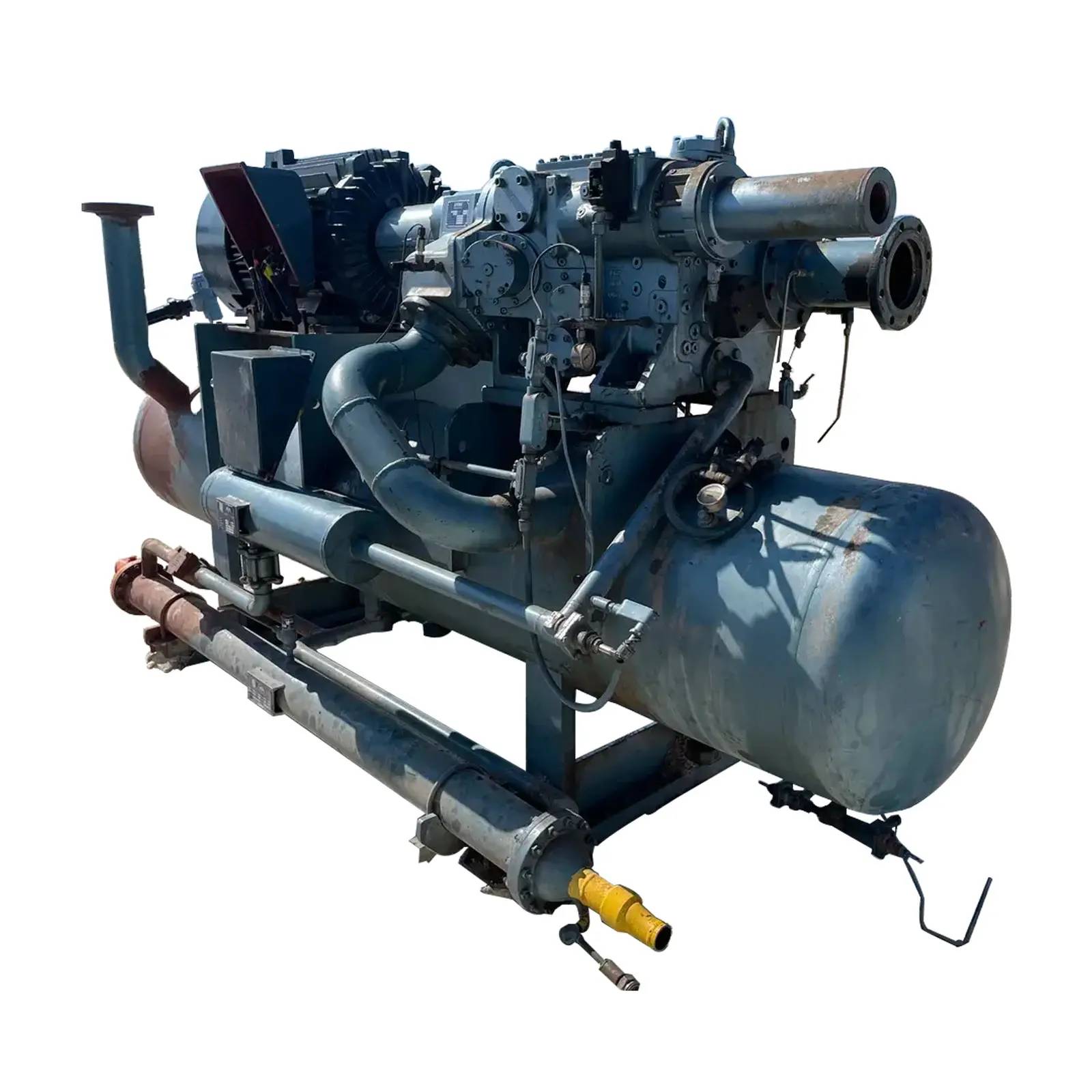 300 HP York-Sabroe SAB 83, Rotary Screw Compressor Package, 460 V, 602 psig, Missing Control Panel, 2004 - Image 2