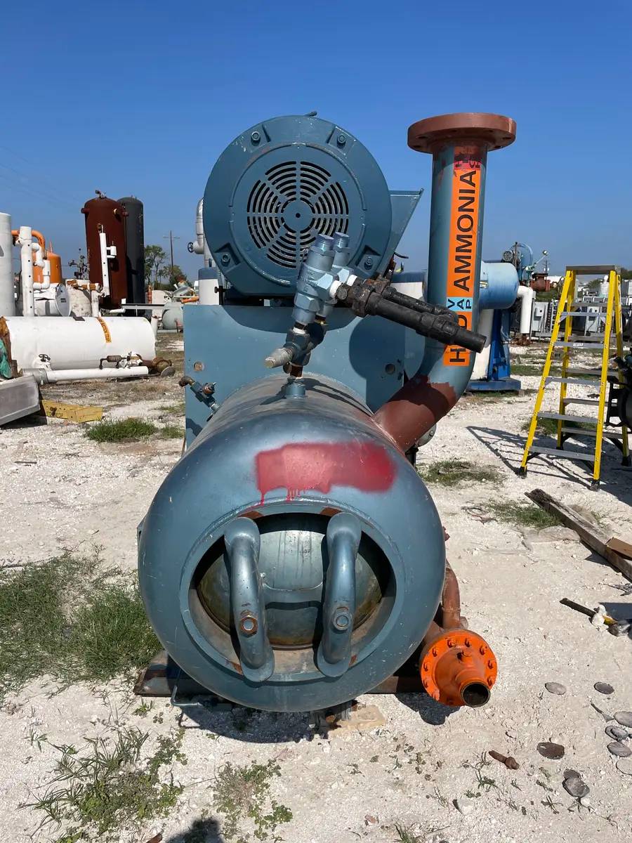 300 HP York-Sabroe SAB 83, Rotary Screw Compressor Package, 460 V, 602 psig, Missing Control Panel, 2004 - Image 9