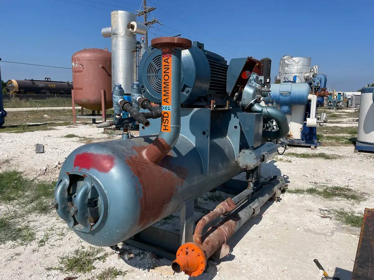 300 HP York-Sabroe SAB 83, Rotary Screw Compressor Package, 460 V, 602 psig, Missing Control Panel, 2004 - Image 10