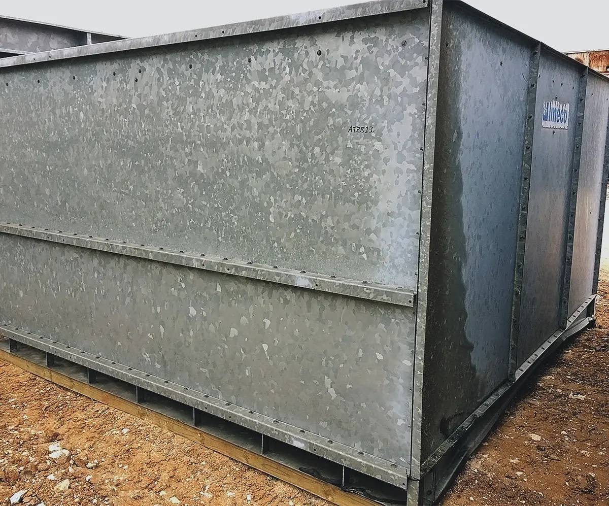 425 Ton, Imeco XLP-XL-425, Evaporative Condenser, 1-10 HP Motor, 300 psi, 350 GPM, 2001 - Image 8