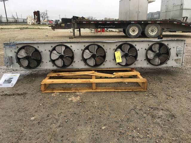 5 Fans, Hussmann HC6A-278AB AL-T, Ammonia/Freon Evaporator Coil- 3.48 TR, Medium Temperature, Wet Coil, 0.06 - Image 3