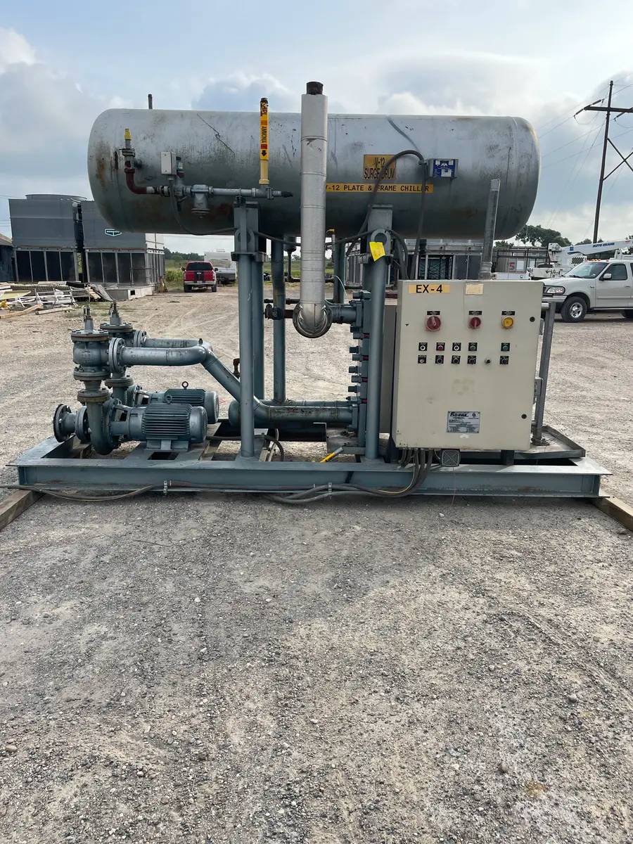 Mitts & Merrill CWP-CS-OS-I, Ammonia-Glycol Plate & Frame System Skid, 20 HP, 3500 RPM, 1999 - Image 4