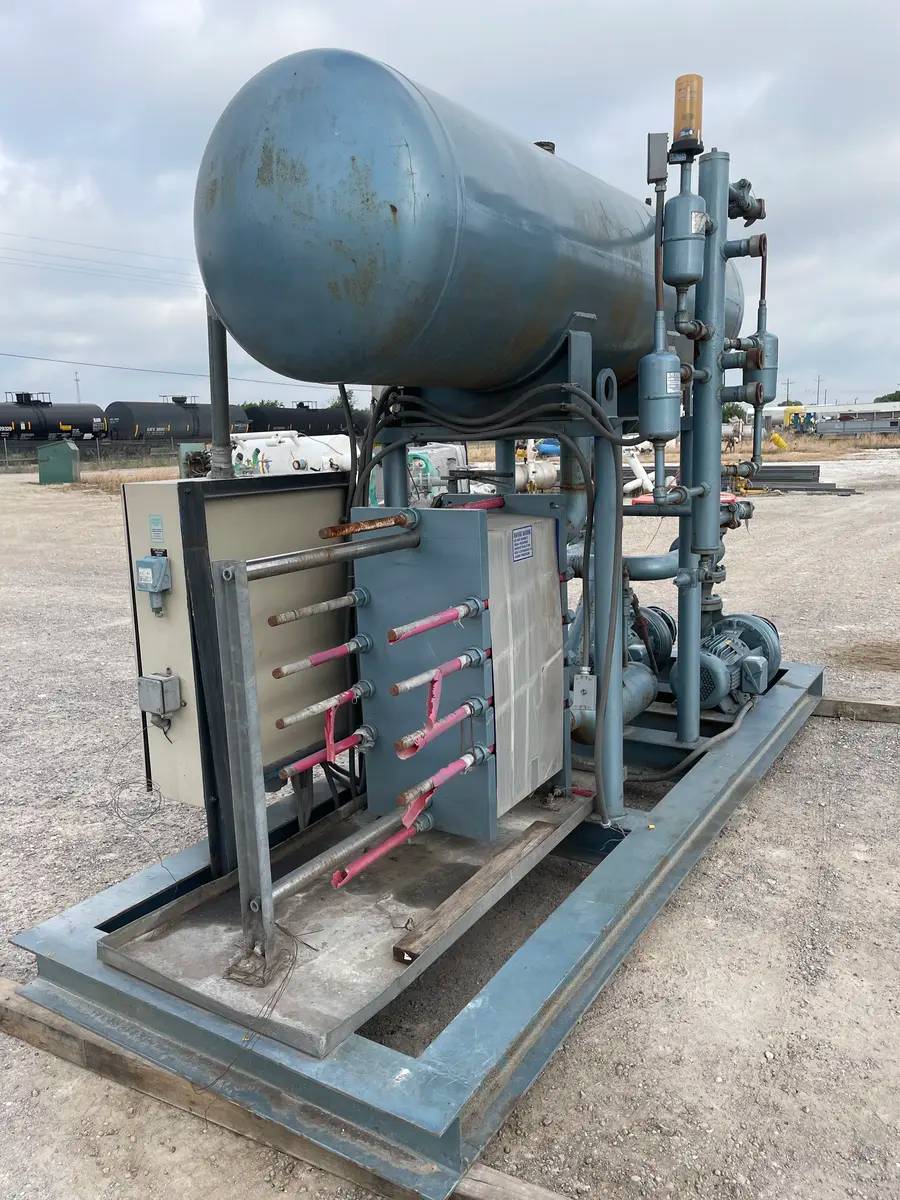 Mitts & Merrill CWP-CS-OS-I, Ammonia-Glycol Plate & Frame System Skid, 20 HP, 3500 RPM, 1999 - Image 6