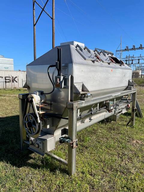 Custom, Stainless Steel Ice Storage Holding Bin & Conveyor, Screw Auger/Ice Dispenser, 1 HP, 48" x 48" x 9' - Image 10