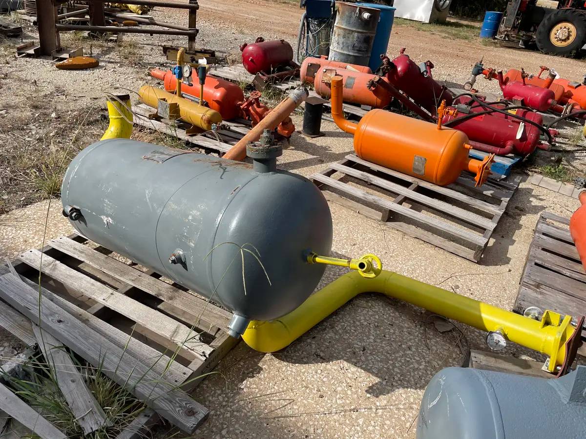 81 gallon Frick, Horizontal Ammonia Intercooler, 20" diameter x 60" L Tank, 1974 - Image 7