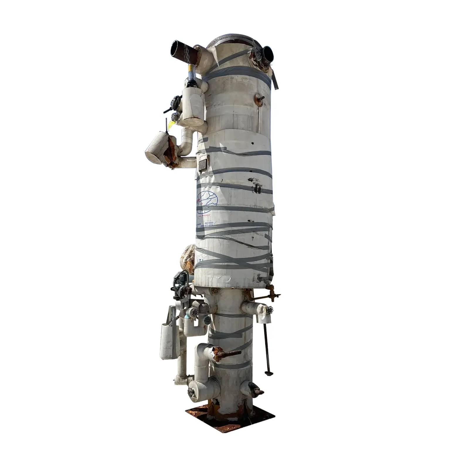 400 gallon H.A. Phillips & Co, Vertical Ammonia Intercooler, 32" diameter x 120" L Tank, 1990 - Image 1