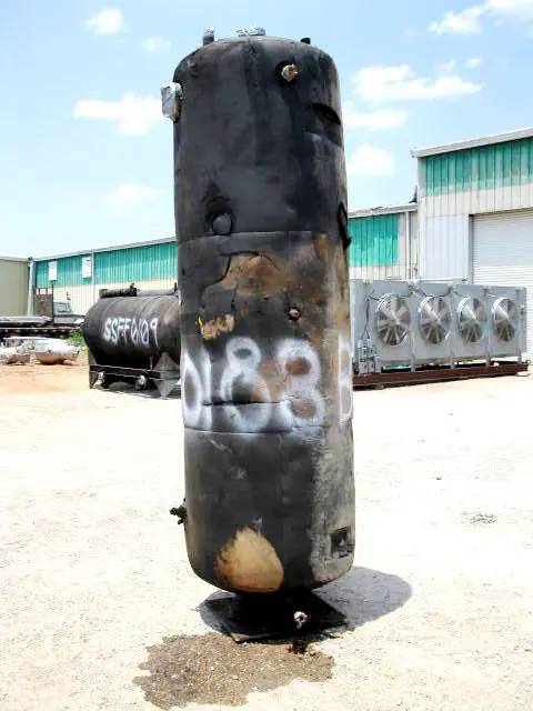 377 gallon Stone Mfg., Ammonia Intercooler, 34" diameter x 96" L Tank - Image 4