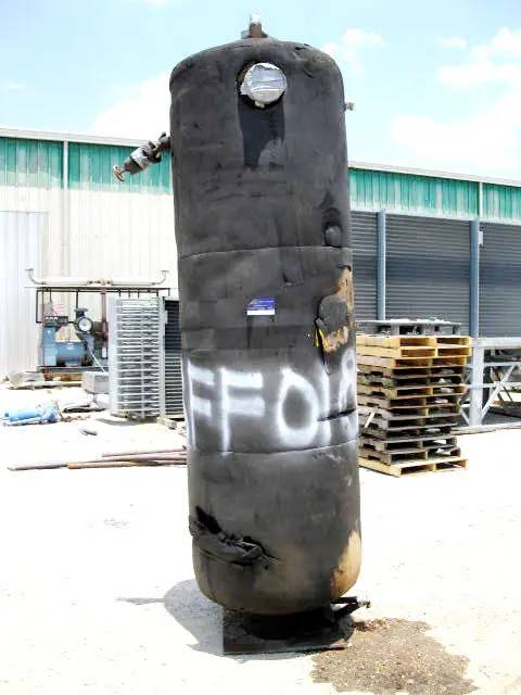 377 gallon Stone Mfg., Ammonia Intercooler, 34" diameter x 96" L Tank - Image 5