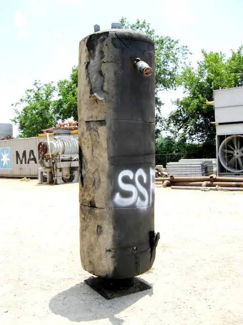 377 gallon Stone Mfg., Ammonia Intercooler, 34" diameter x 96" L Tank - Image 6