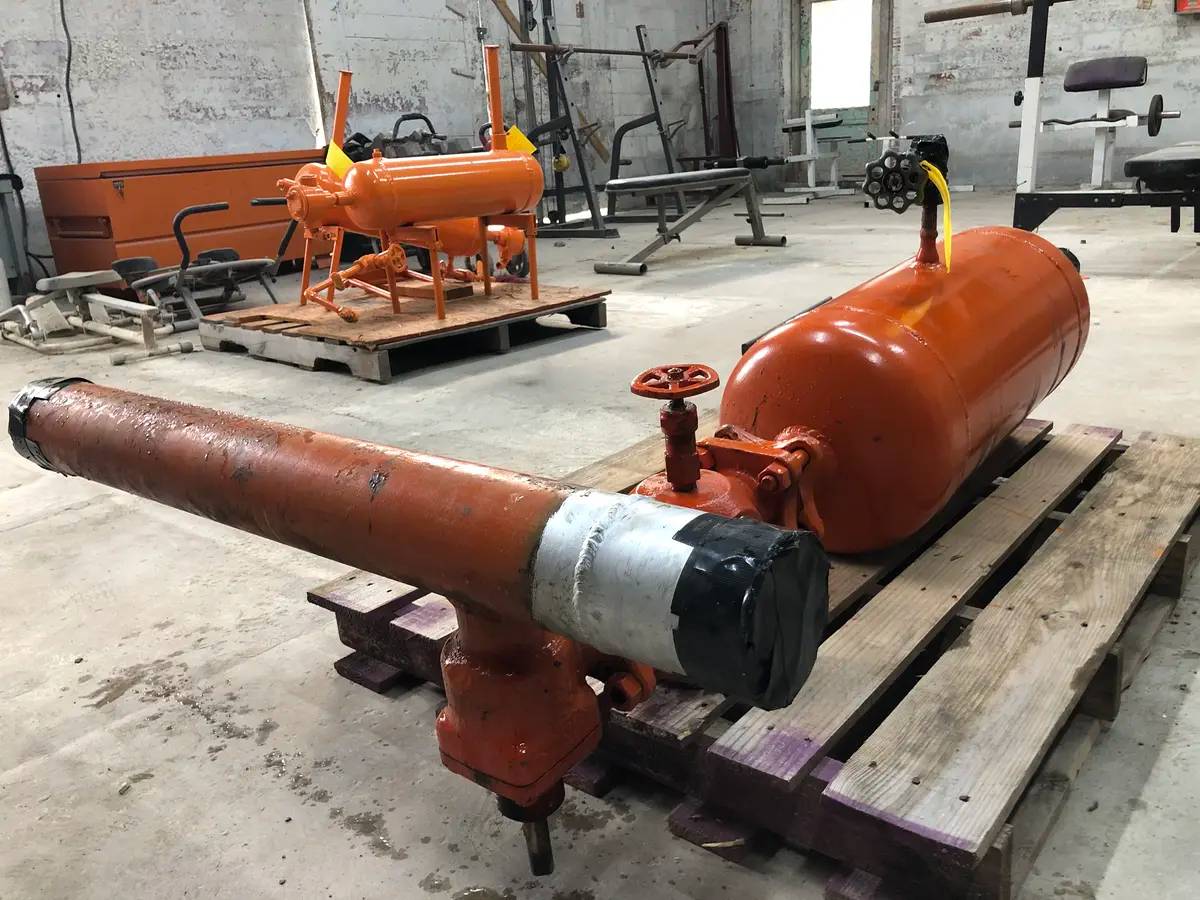 15 Gallons, R & Y, Horizontal Oil Separator, 12" diameter x 32" L Tank, 250 PSI @ 650F, 1990 - Image 5