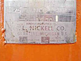 80 Gallons, Vilter, Vertical Oil Separator, 38" L x 24" width x 101" H, 250 PSI @ 650F - Image 7