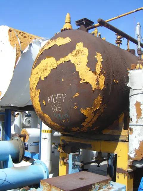 900 gallons, Howe Corporation PVL264, Horizontal Recirculator, 48" diameter x 114" L Tank, 250 psi at 650 F - Image 7