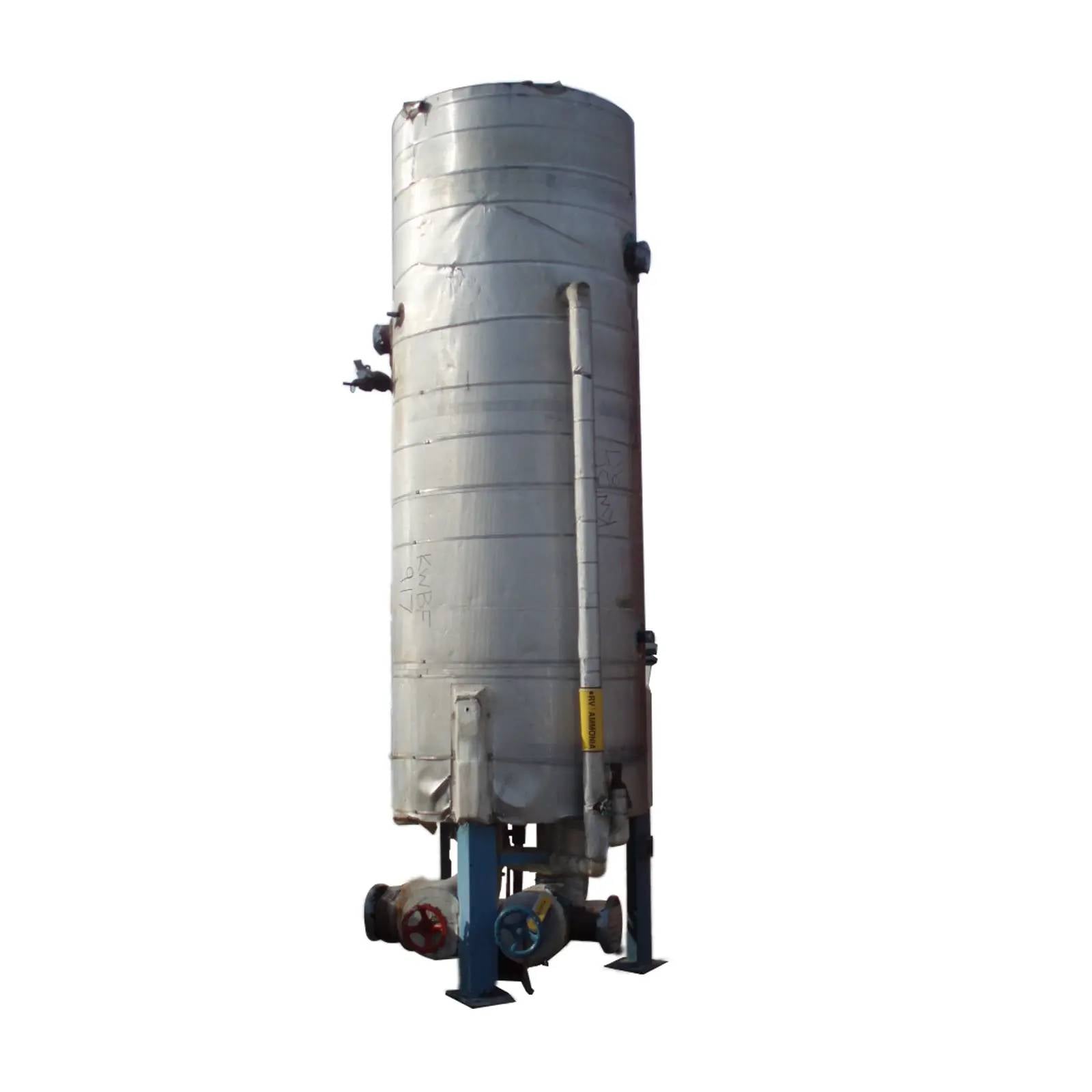 1000 gallons, Reco, Vertical Ammonia Recirculator Package, 48" diameter x 120" L Tank, 150 psi at 300 F - Image 2